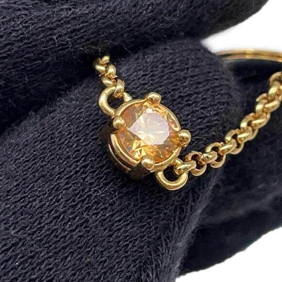 Louis Vuitton Women's Ring Set with LV Rhinestones, Size M, M1695M.